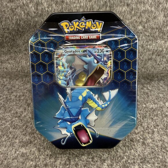 ✅Pokemon Hidden Fates Tin Gyarados-GX NEW/SEALED Foil Card and Booster Packs - Picture 1 of 2